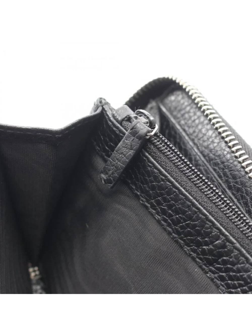 Gucci Round Wallet GG Metal Black Leather - Picture 7 of 8